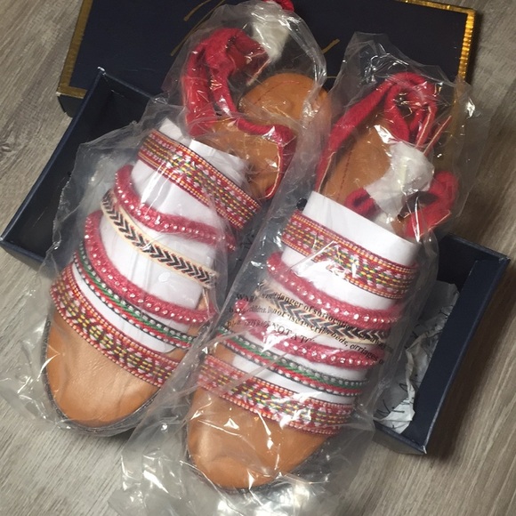 Mari A. Farren open toe canvas gladiator sandal - Picture 8 of 8